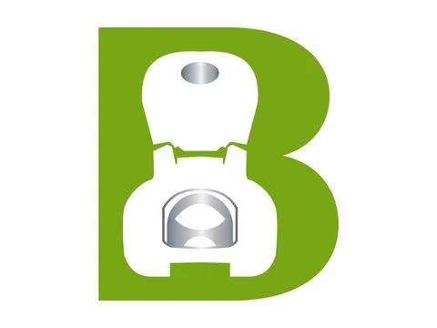 Letter B Portable Beverage Can Opener Icon Illustration Stock Illustration