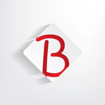 Letter b as a sticker イラスト素材