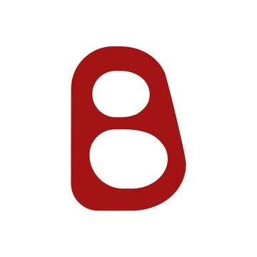 Letter B typography logo design template element Stock Illustration
