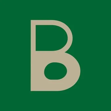 Letter B typography logo design template element. Stock Illustration