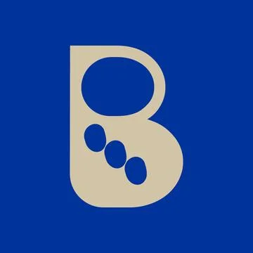 Letter B typography logo design template element Stock Illustration