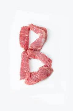 The letter B on a white background Stock Photos