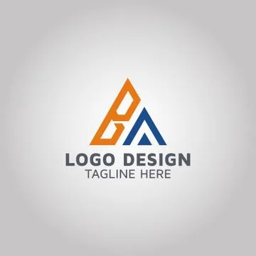 Letter BA logo design idea Stock Illustration