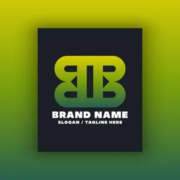 Letter BB logo design template Illustrazione stock