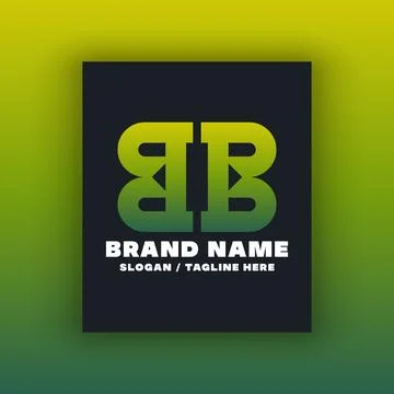 Letter BB logo design template Illustrazione stock