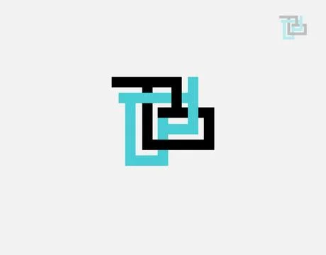 Letter BB logotype on white background in vector illustration Illustrazione stock