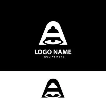 Letter A bell logo design vector Stock Illustration