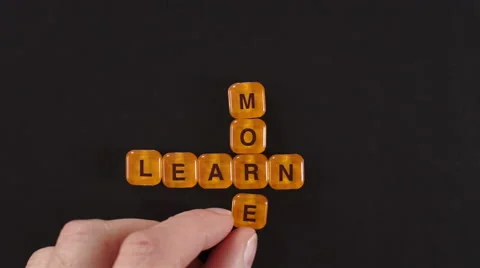 Letter Blocks Spelling Learn More Stock Footage 46665194