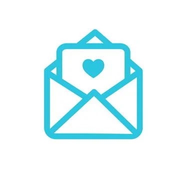 The letter. From blue icon set. Stock Illustration