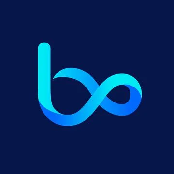 Letter bo infinity modern logo design Stock Illustration