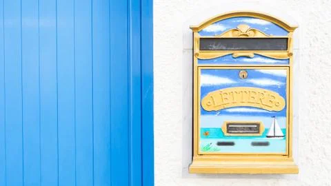 Letter box decored Stock Photos