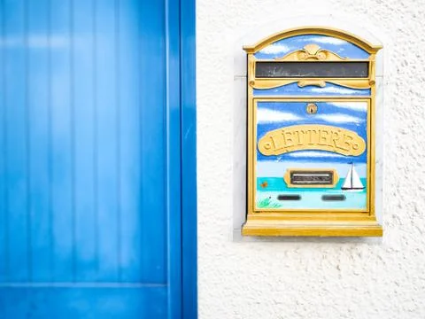 Letter box decored Stock Photos