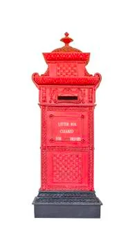 Letter box isolated Stock Photos