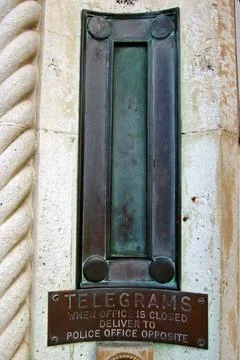 Letter box for Telegrams Stock Photos