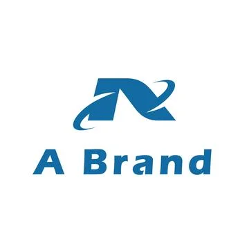 Letter A brand tech logo Stock Illustration