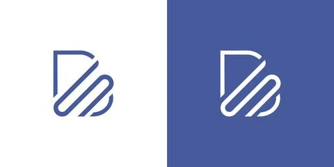 The letter BS initials logo is simple and modern Stock Illustration