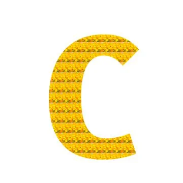 Letter C alphabet Ilustración de archivo