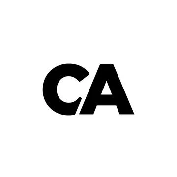 Letter C and A, CA logo design template. Minimal monogram initial based log.. Stock Illustration