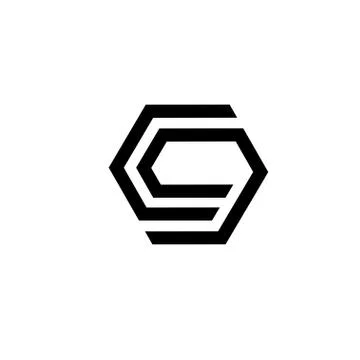 Letter C and E, letter C and G, letter G logo concept Stock Illustration