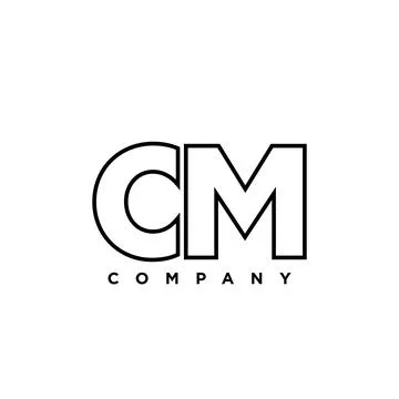 Letter C and M, CM logo design template. Minimal monogram initial based log.. Stock Illustration
