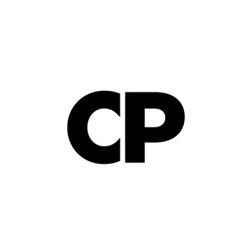 Letter C and P, CP logo design template. Minimal monogram initial based log.. Stock Illustration