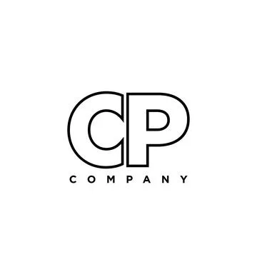 Letter C and P, CP logo design template. Minimal monogram initial based log.. Stock Illustration