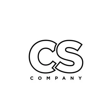 Letter C and S, CS logo design template. Minimal monogram initial based log.. Stock Illustration