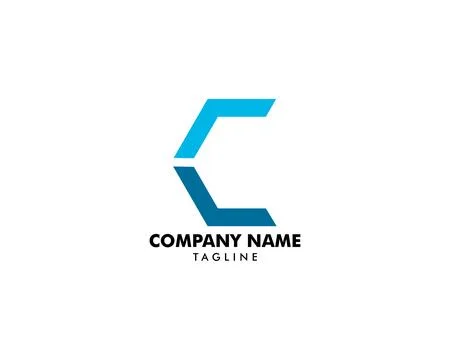 Letter C Arrow Logo Design Template Stock Illustration