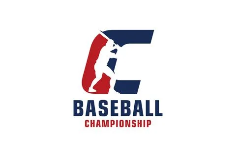 Letter C with Baseball Logo Design. Vector Design Template Elements for Spo.. Stock Illustration