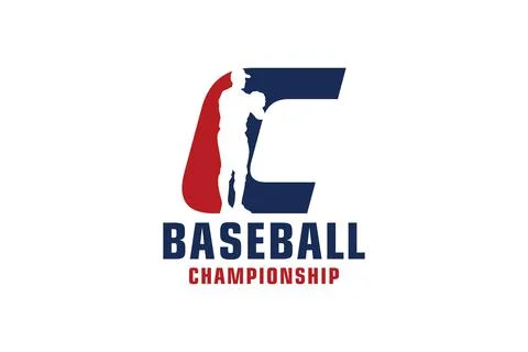 Letter C with Baseball Logo Design. Vector Design Template Elements for Spo.. イラスト素材