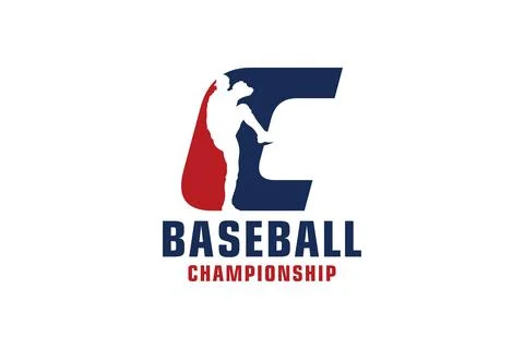 Letter C with Baseball Logo Design. Vector Design Template Elements for Spo.. イラスト素材