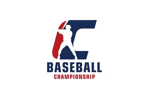 Letter C with Baseball Logo Design. Vector Design Template Elements for Spo.. Stock Illustration