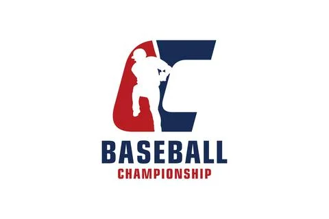 Letter C with Baseball Logo Design. Vector Design Template Elements for Spo.. イラスト素材