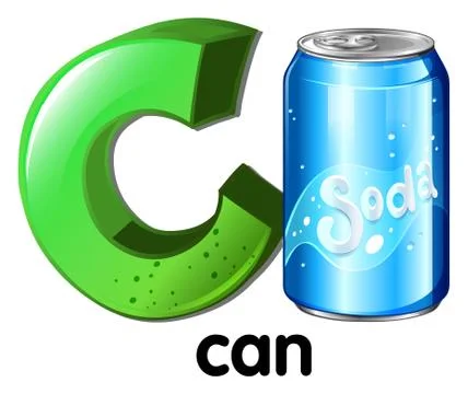 A letter C for can Stock Illustration