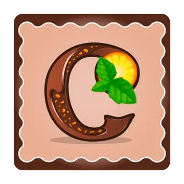 Letter c candies Stock Illustration