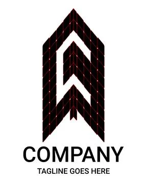 Letter 'c' Construction vectors logo. Creative Vector Logo Design House, Bu.. Ilustración de archivo
