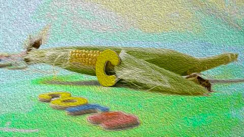 Letter C for Corn Stock Illustration
