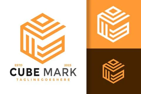 Letter C Cube Box Logo Logos Design Element Stock Vector Illustration Templat Stock Illustration