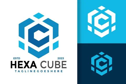 Letter C Hexagon Cube Box Logo Logos Design Element Stock Vector Illustrati.. Stock Illustration