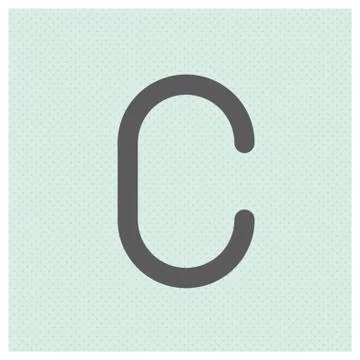 Letter c 库存插图