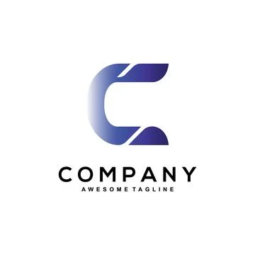 Letter C logo design Stock Illustration