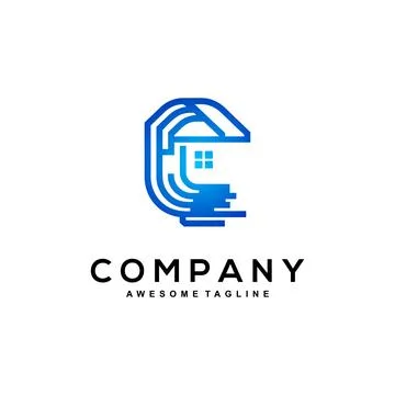 Letter C logo design Stock Illustration