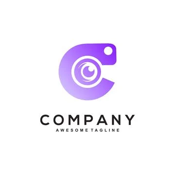 Letter C logo design Stock Illustration