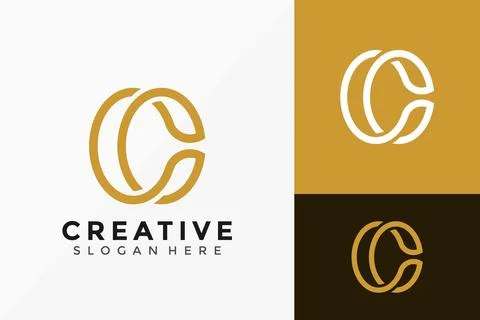 Letter C Logo Icon Vector Design. Creative simple elegant logo design Vector  스톡 일러스트
