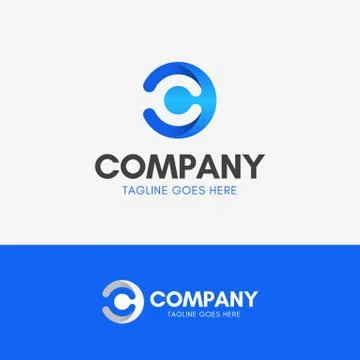 Letter C Modern Logo Stock Illustration