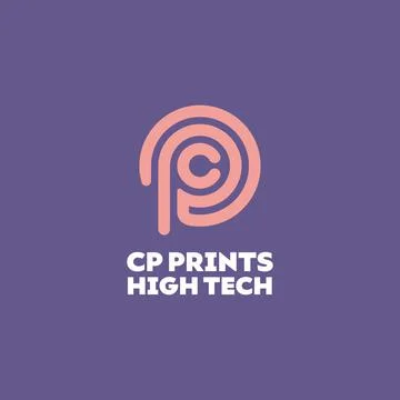Letter C P Logo Stock Illustration