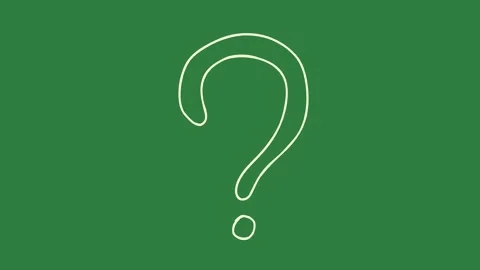 The letter c question mark circle in middle outline of composition backgrounds Stock Footage 335697339