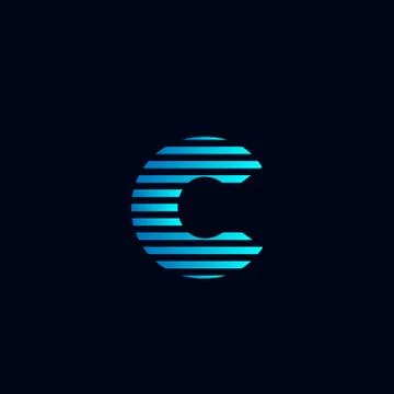Letter C Set Logo template vector illustration ready use for technology Stock Illustration
