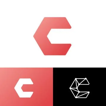 Letter C Set Logo template vector illustration ready use for technology Stock Illustration