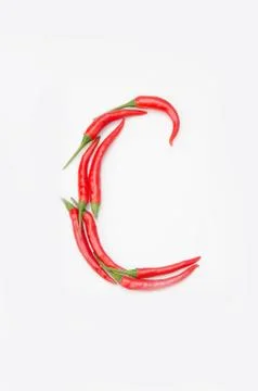 The letter C on a white background Stock-Fotos